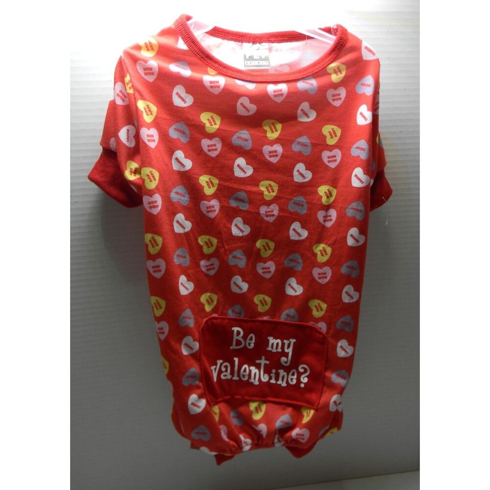 Pet Spirit Candy Hearts Valentine's Day Dog Shirt Apparel Sz M NWOT